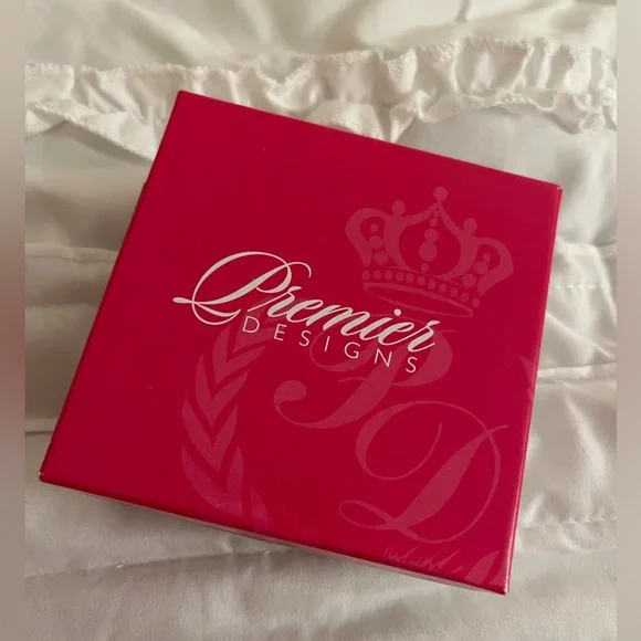 Premier Designs beveled silver linked bangle Illusion bracelet - Picture 8 of 10